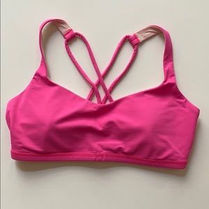 Lululemon Free To Be Bra WITH Pads-Pink